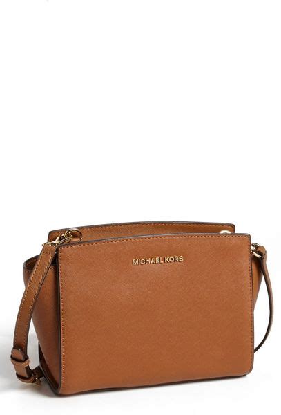 michael kors selma firoza|Selma Medium Saffiano Leather Crossbody .